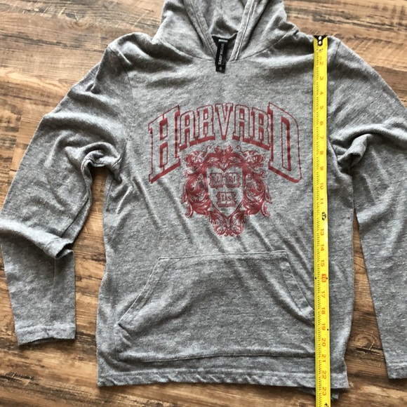 3/$25 - Easy Wear grey long sleeve hooded tshirt - Picture 8 of 10